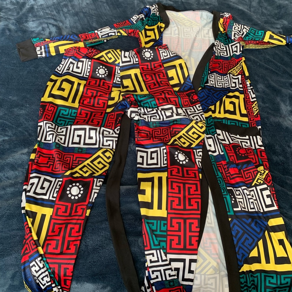 Set of pants and long bolero